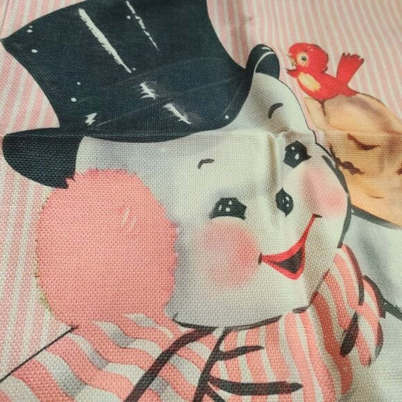 Christmas Pillow Covers Pink Santa Decoration Set Of 4 Accent Holiday Xmas Decor - Picture 13 of 16